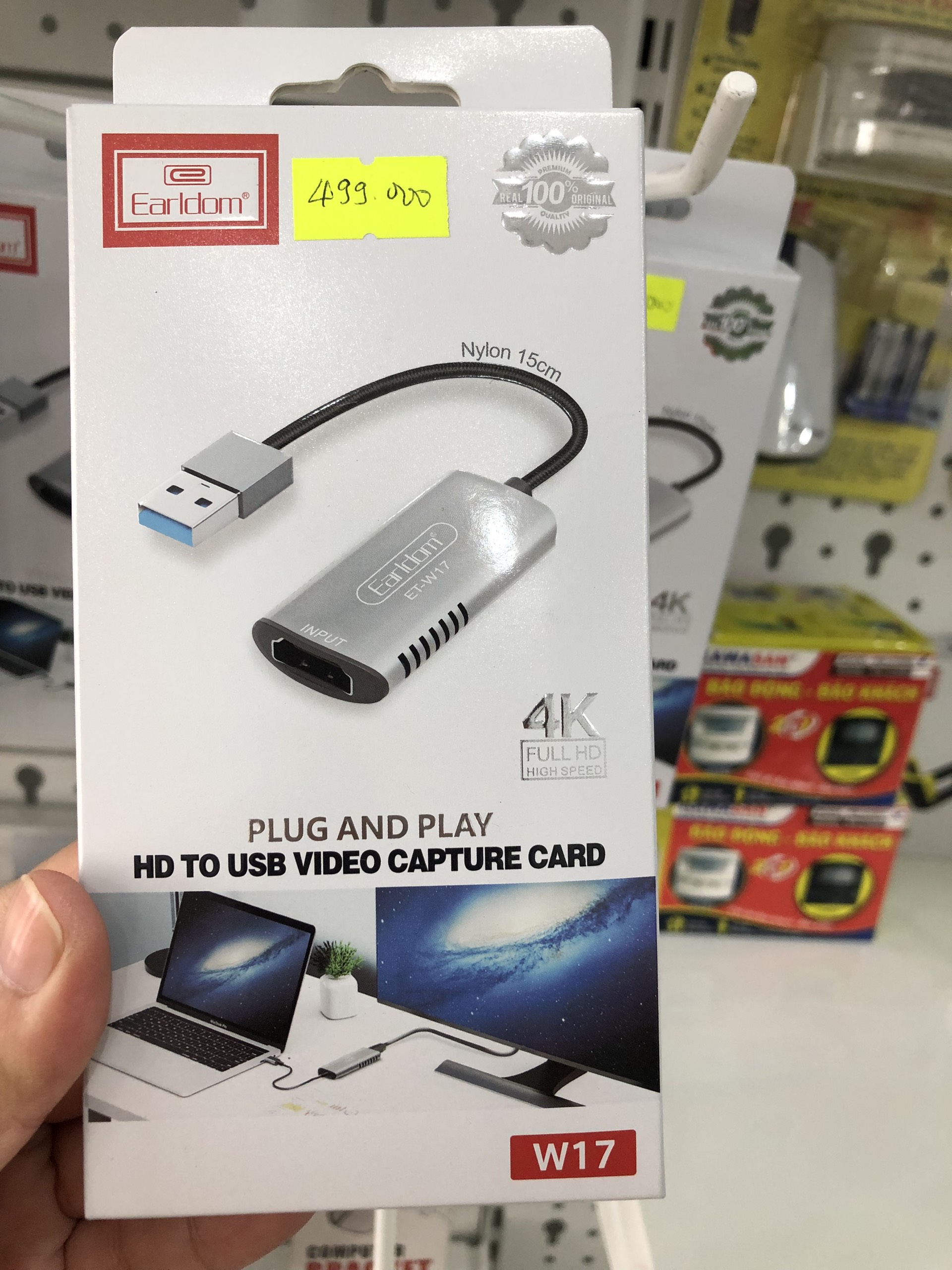 Bộ Chuyển Đổi Chân USB ra HDMI Earldom W17- Hàng chính hãng