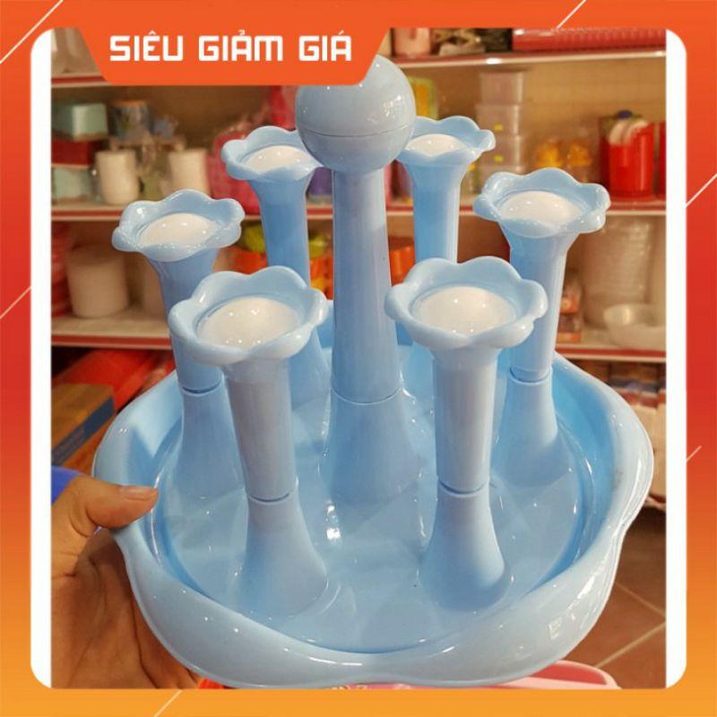 Khay úp cốc nhựa tròn hàng Việt Nam