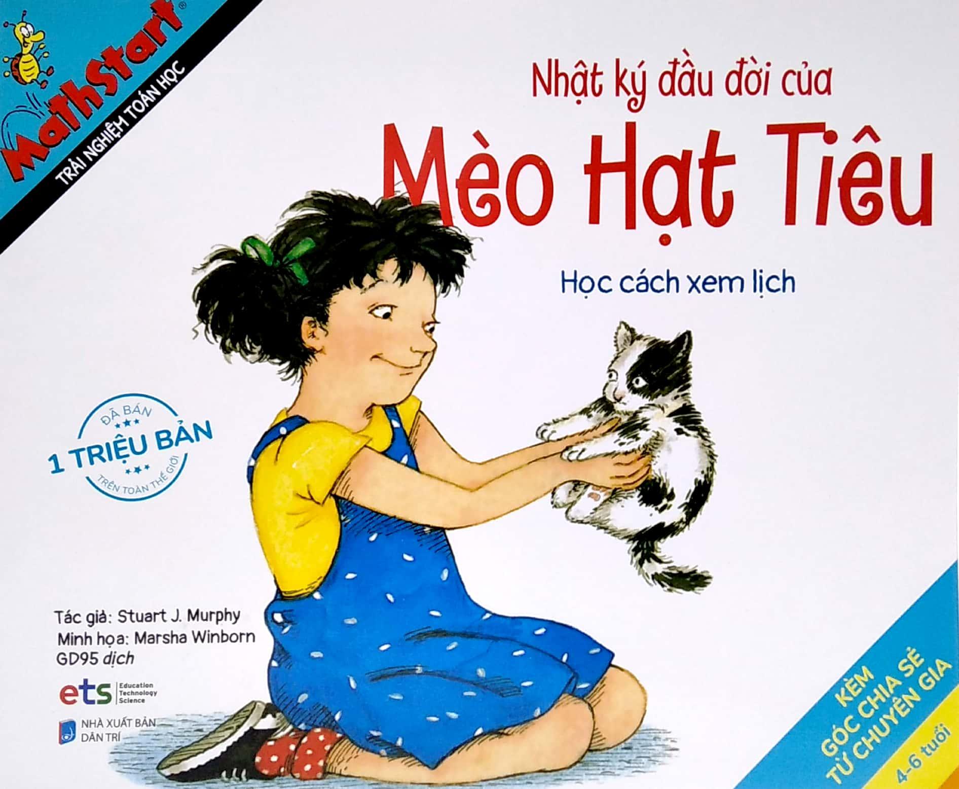 Sách Mathstart Trải Nghiệm Toán Học Nhật Ký Đầu Đời Của Mèo Hạt Tiêu
