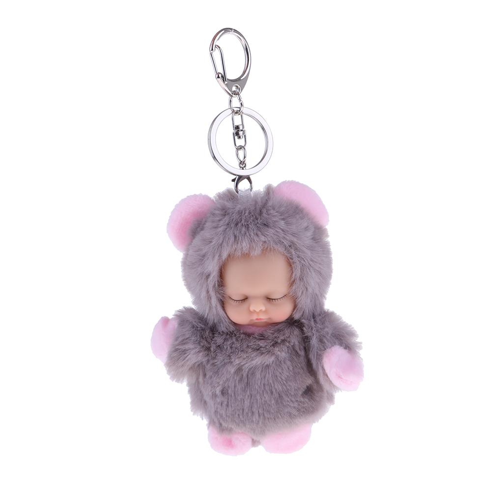 Cute Sleeping Baby Doll Key Chain Keyring Bags Car Charm Pendant