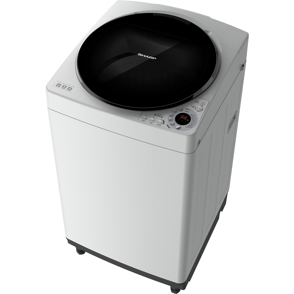 Máy giặt Sharp 8 kg ES-W80GV-H - Hàng chính hãng [Giao hàng toàn quốc]