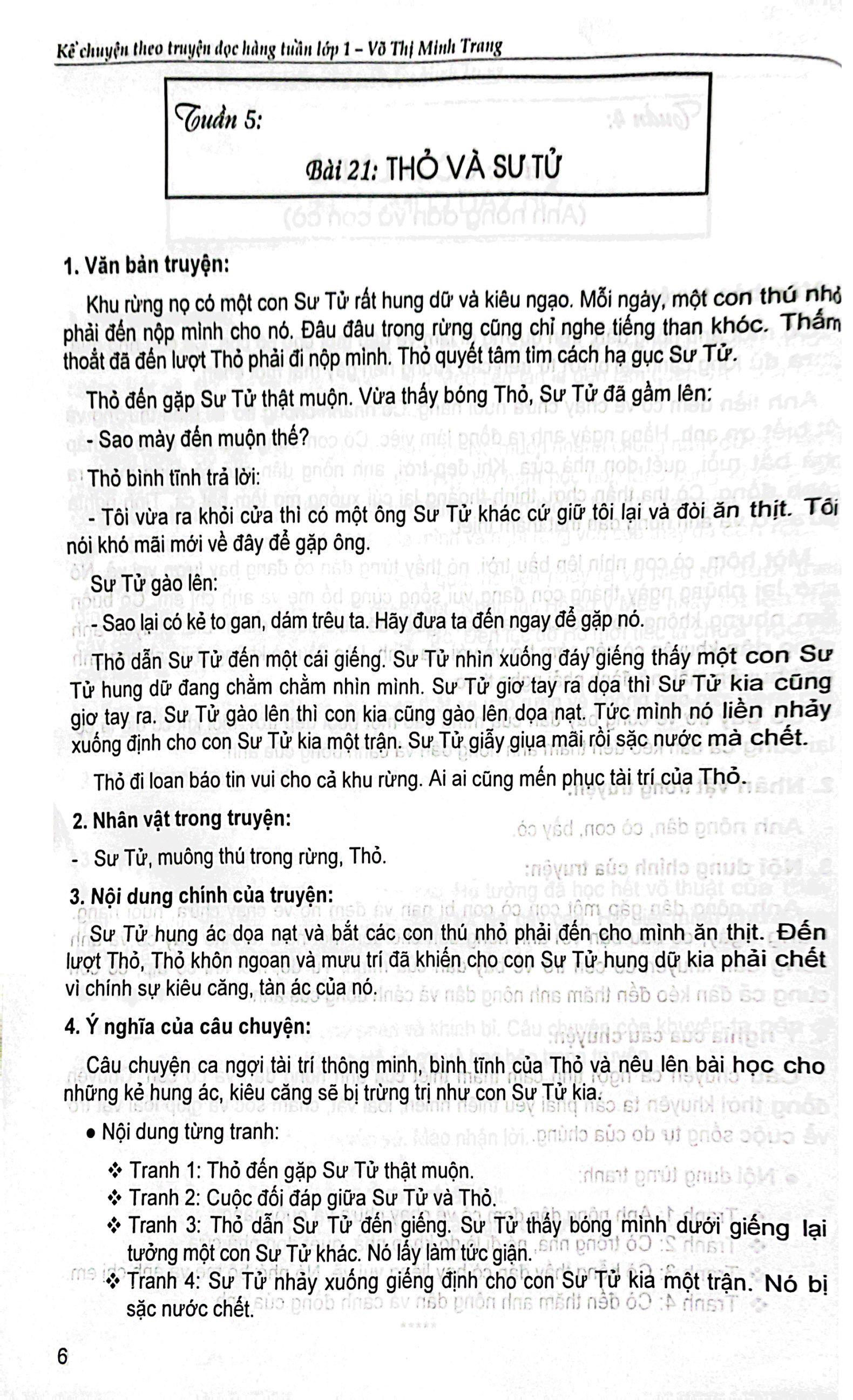 Kể Chuyện Theo Truyện Đọc Hàng Tuần 1