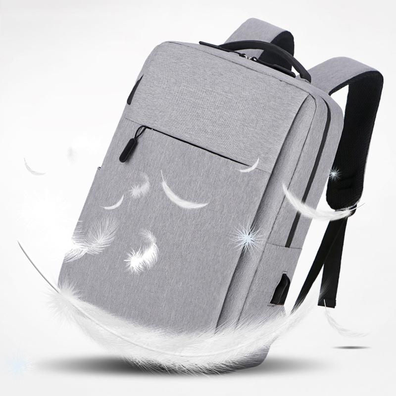Túi Đựng Laptop 15 Inch Usb Đa Năng Bỏ Túi Ba Lô Học Đồng Màu Du Lịch Ba Lô Nam Giải Trí Ba Lô Nữ cô Gái
