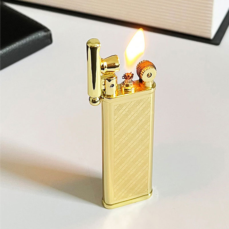 Vỏ Hột Quẹt Bật Lửa Xăng Đá HB101 Họa Tiết Kẻ Caro Độc Đáo Nhỏ Gọn Tiện Lợi - Nhiều Màu