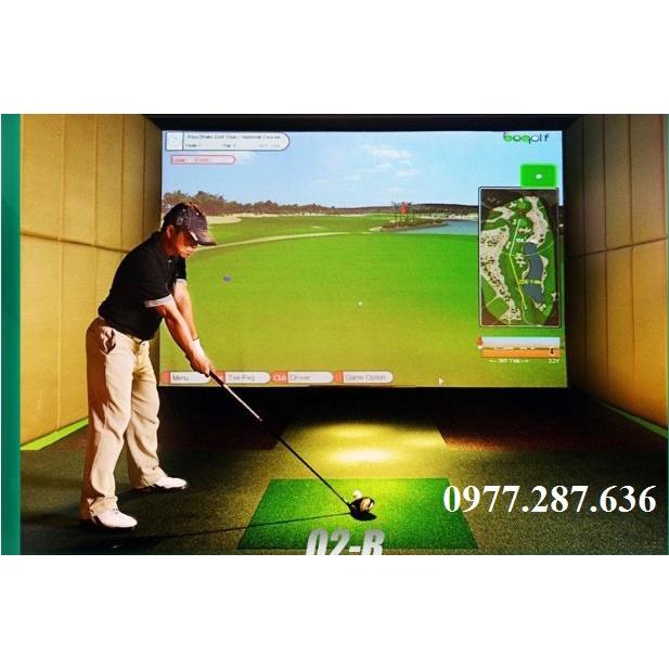 Thảm Tập Swing Golf PGM 2D Trong Nhà Ngoài Trời Di Động Mini Chất Liệu Cao Su Đàn Hồi Cực Tốt TT015 - Hàng Chính Hãng