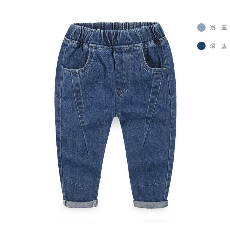 [ Hàng Quảng Châu ]  Quần Bò Quần Jeans dài trẻ em cho bé trai chất cotton phong cách Hàn Quốc