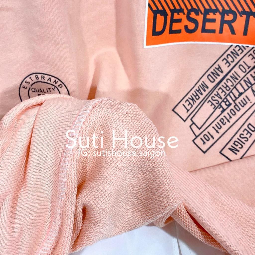 Áo Sweater Tag Unisex 2 Màu Hồng Trắng Form Rộng Vải Mềm Mịn Phong Cách Ulzzang Xinh Xắn - Suti House