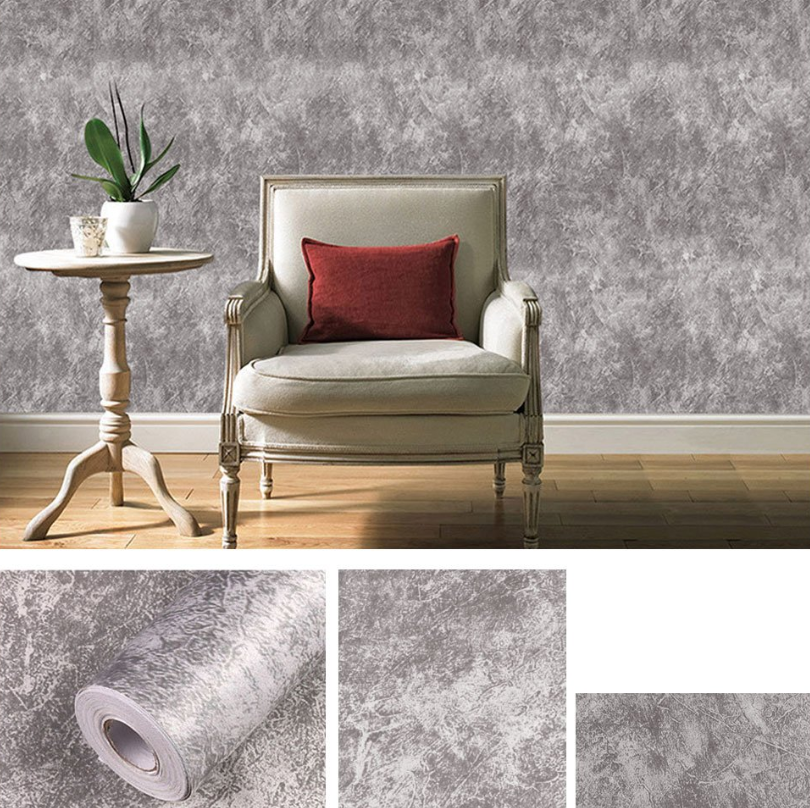 Combo 10 mét giấy dán tường, decal dán tường trang trí nhà cửa XI MĂNG khổ 45cm