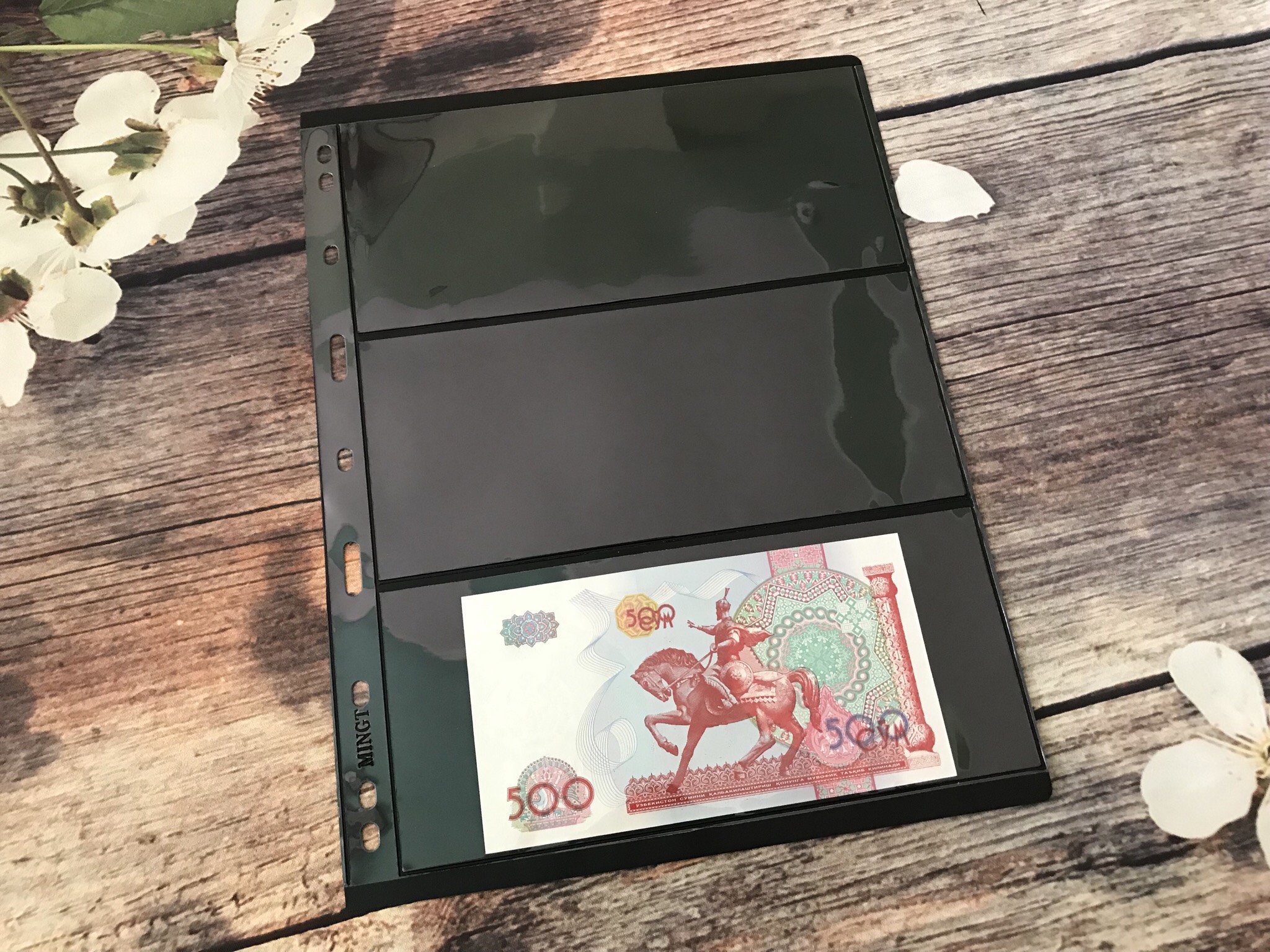 Combo 5 Phơi Đựng Tem Tiền Có 3 Ngăn Đen Bền Chắc CB5PTT3N