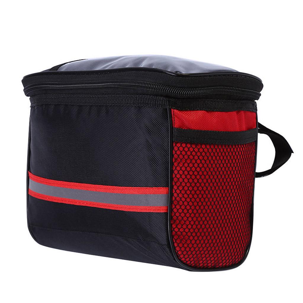 2x Bike Handlebar Bag Front Basket Bag Holder Storage Outdoor Riding Travel Bag