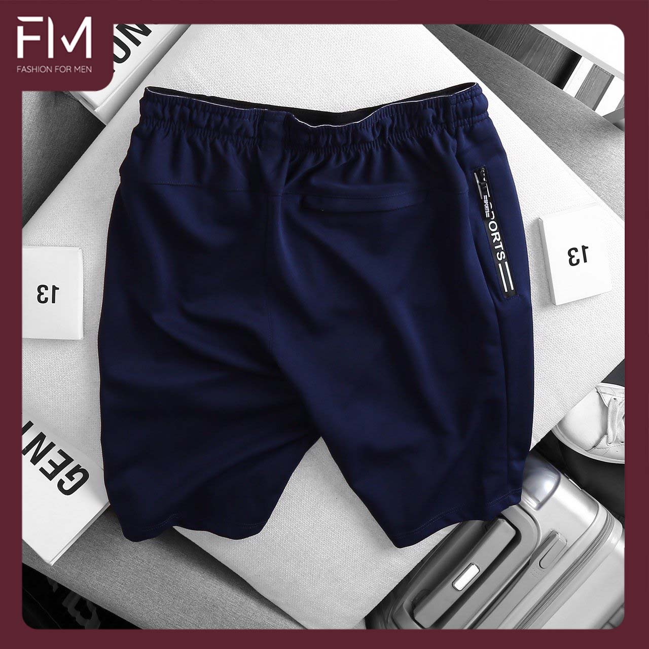 Quần short nam thể thao thun lạnh cao cấp thoải mái, năng động, trẻ trung – FORMEN SHOP – FM1PS090