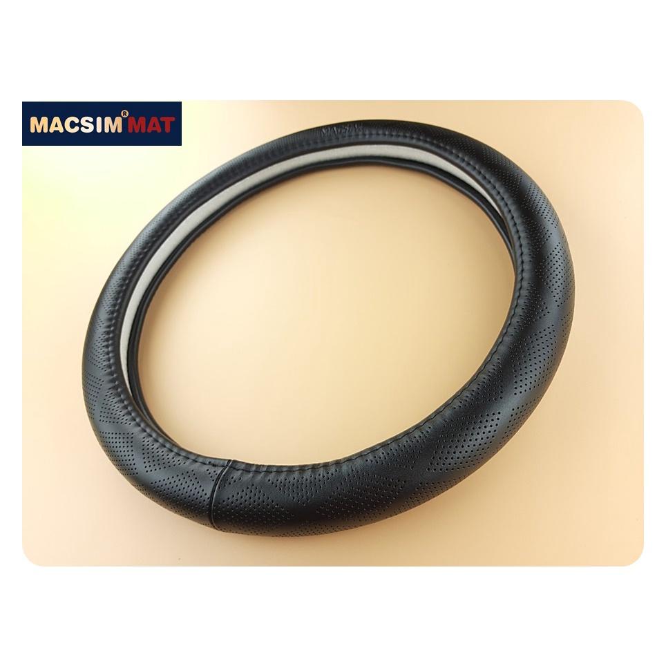 Bọc vô lăng cao cấp Macsim mã L632 chất liệu da thật - Khâu tay 100% size M