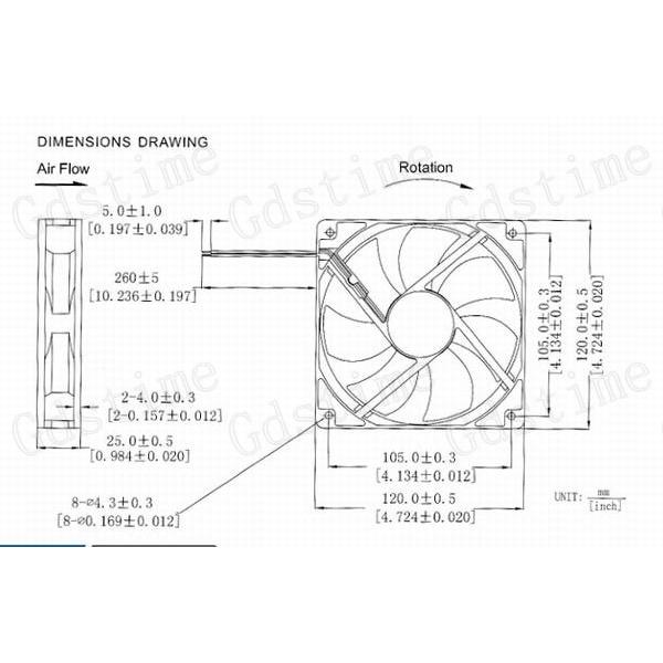 1 pieces Gdstime 1Wire Without Connector 1 inches 11mm x 11mm 11cm DC Brushless Cooler Cooling Fan 11x11x11mm 11V