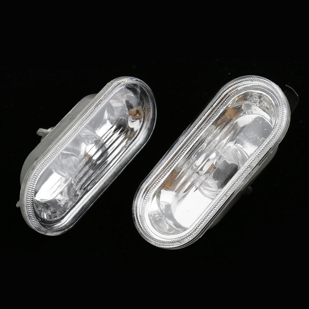 Pair LED Side Marker Lights For Volkswagen MK4 Golf Jetta Bora B5 Passat