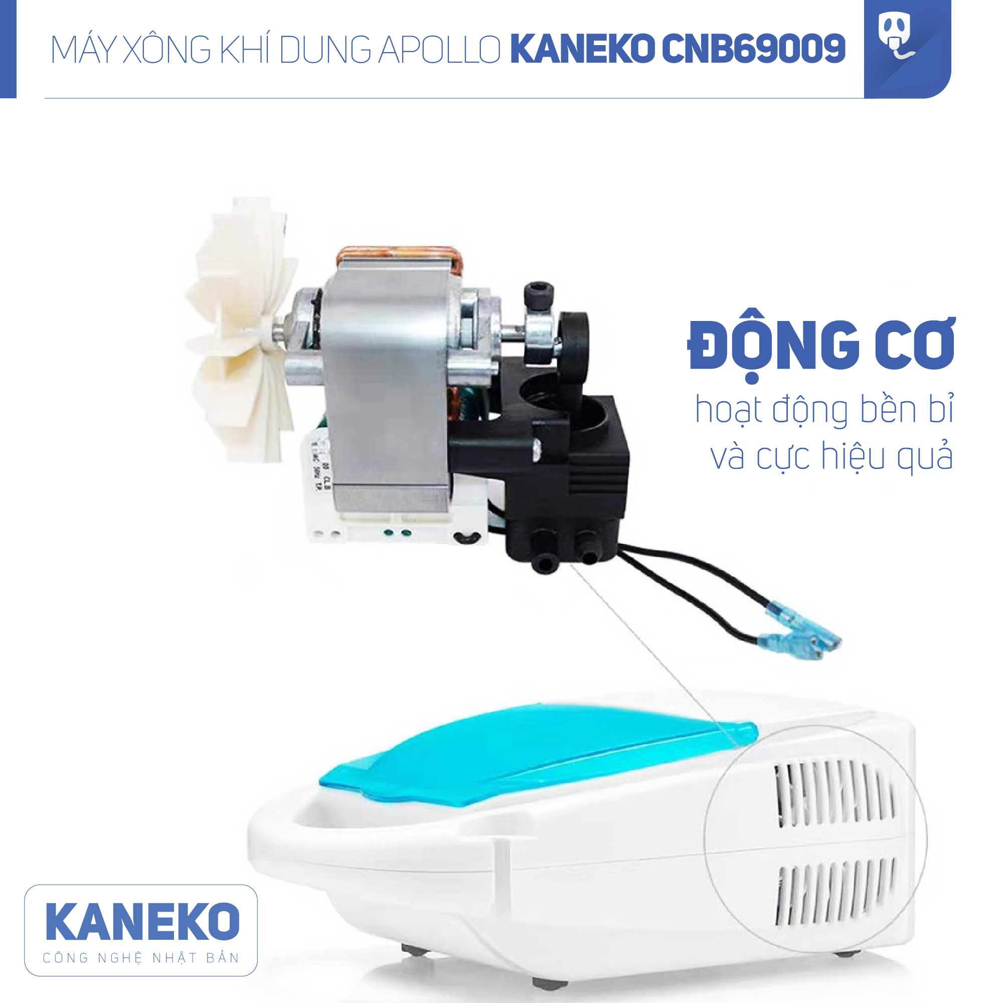 Máy xông khí dung apollo KANEKO CNB69009,Máy xông họng,Máy xông mũi apollo,Máy xông mũi họng,Máy khí dung,Máy xông khí dung công nghệ nhật bản,Máy xông mũi họng khí dung