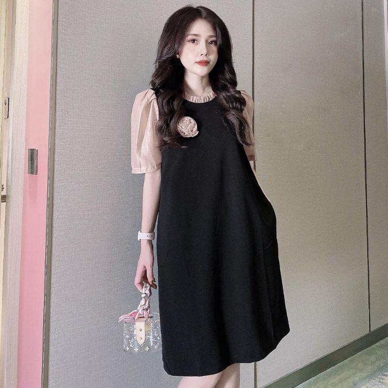 Đầm bầu chữ A trẻ trung phòng cách Hàn Quốc, Váy bầu đẹp giá rẻ