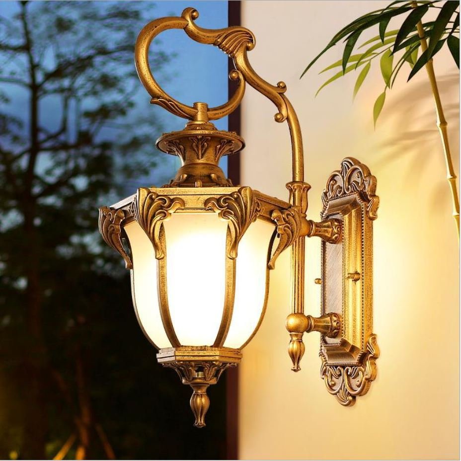 Đèn tường ZNCUS cổ điển trang trí ngoại thất, trang trí cột cổng, hành lang, ban công .