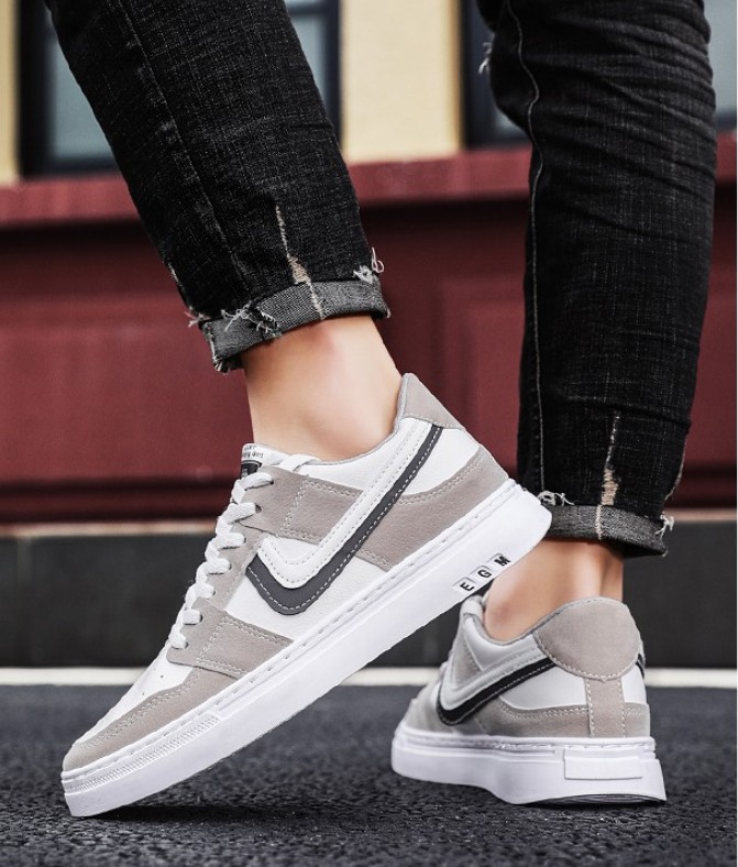 Giày thể thao nam cổ thấp - giày sneaker nam phong cách trẻ trung, chất da lì siêu bền đẹp AVI - 406