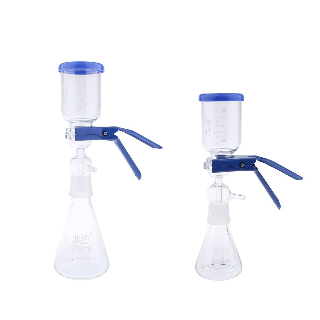 250ml Filtration Apparatus Vacuum Lab Filtering Unit w/ Clamp