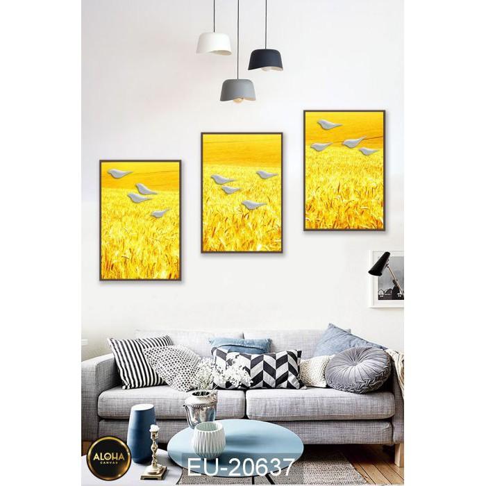 MUA 1 TẶNG 1 3 Tranh Canvas Treo Tường Phong Thủy Phòng Ngủ Phòng Khách Cầu Thang Phòng Bếp Giá Rẻ