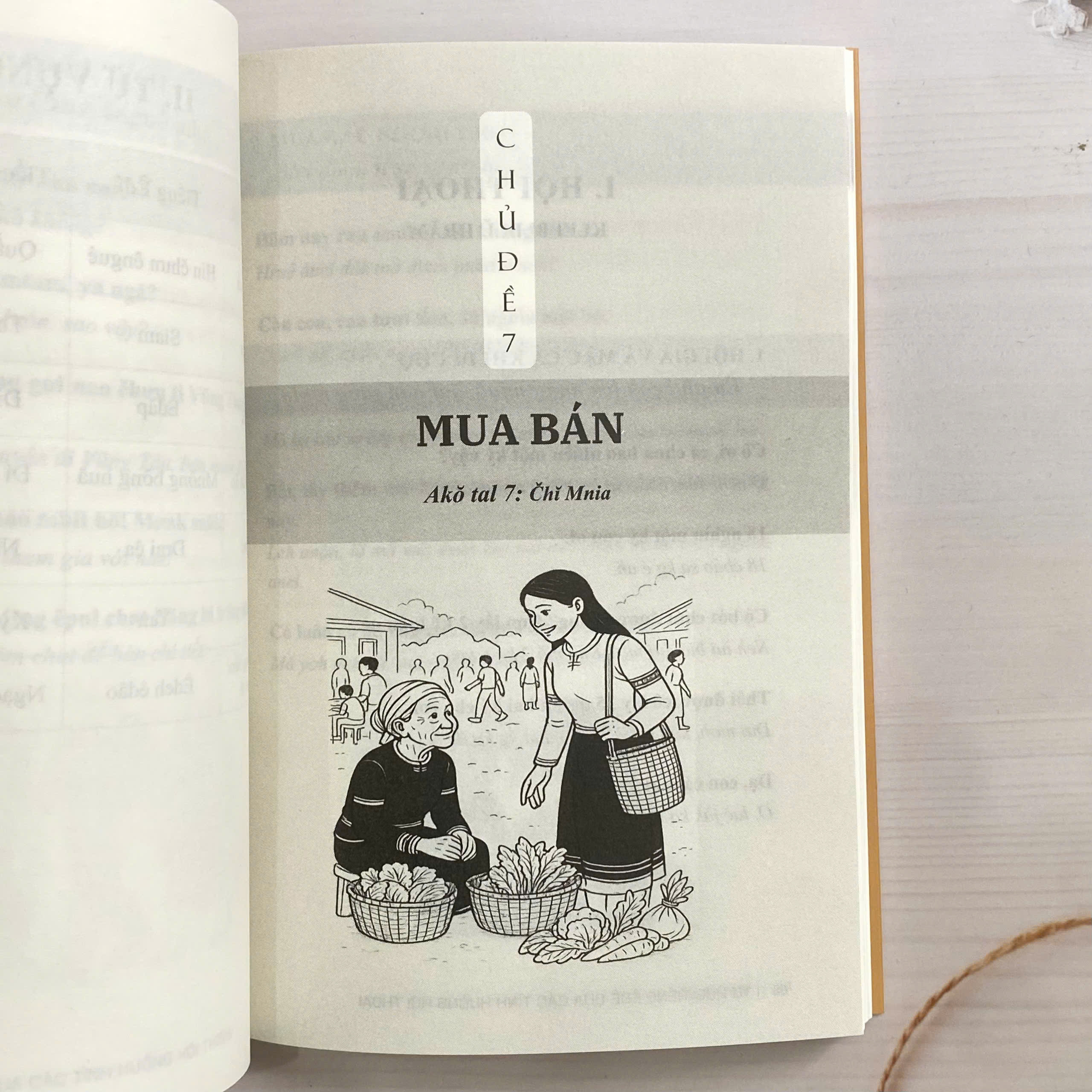 COMBO 2 cuốn: Từ vựng tiếng Êđê theo chủ đề và ví dụ thực tế (Song ngữ Êđê - Việt) + Tự học tiếng Êđê qua các tình huống