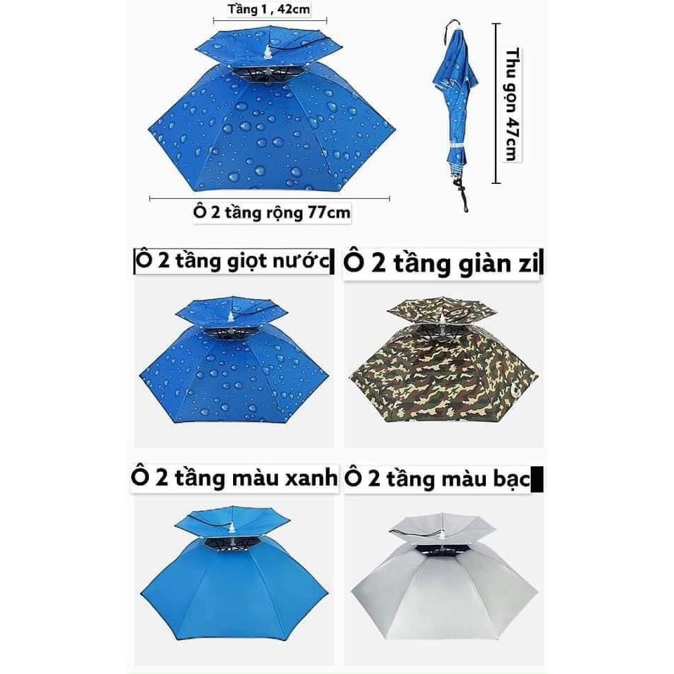 Mua Ô Đội Đầu Câu Cá - Dù Đội Đầu Tránh Nắng Mưa Tiện Lợi Ơ ( Giao Màu Ngẫu Nhiên ) Mua Ô Đội Đầu Câu Cá - Dù Đội Đầu Tránh Nắng Mưa Tiện Lợi Ơ ( Giao Màu Ngẫu Nhiên )