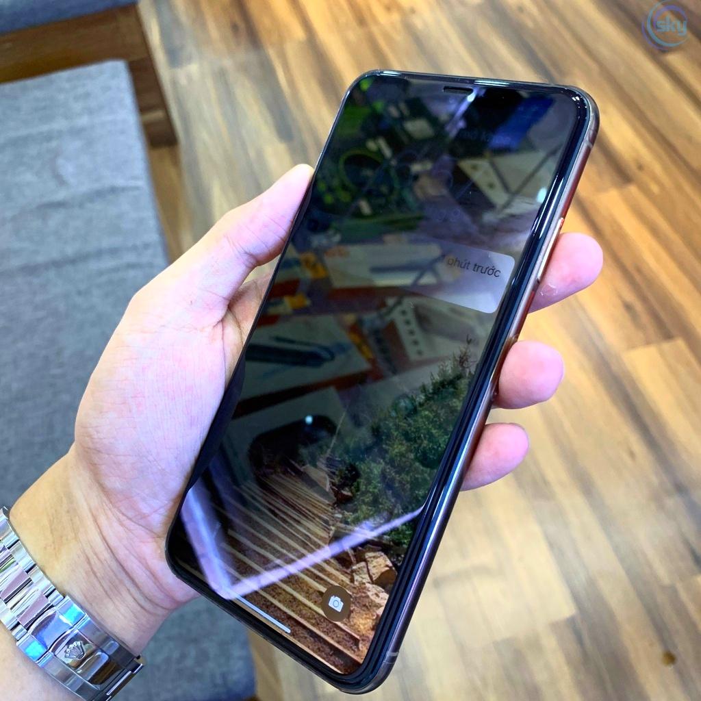 Cường lực KingKong chống nhìn trộm có khung tự dán cho iphone 11 pro max 12 pro max 13 pro max x xr xs max 7 8 plus