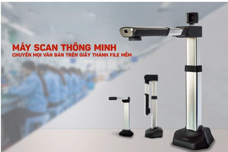 Máy scan văn bản giấy chuyển thành file Word, Excel, hỗ trợ tiếng Việt Aturos 8P
