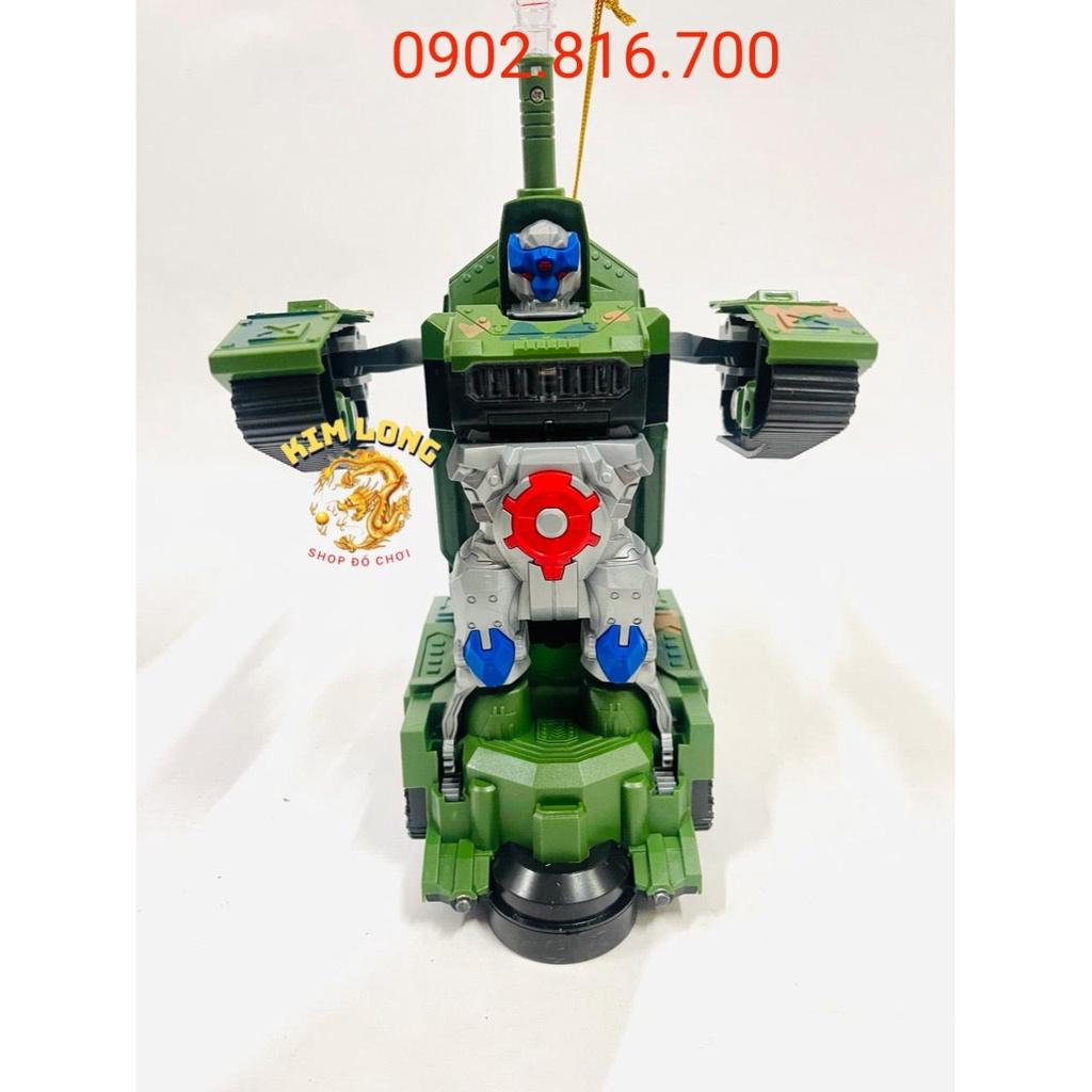 Đồ chơi lồng đèn trung thu hình ROBOT BIẾN HÌNH XE TĂNG cho bé trai tặng kèm pin có nhạc đèn quà tặng trung thu