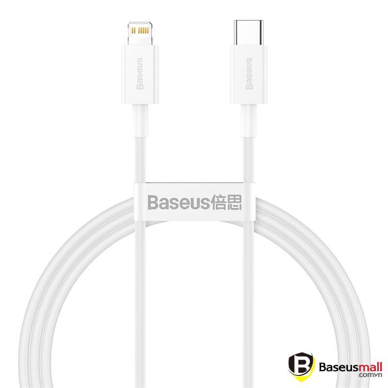 Baseus -BaseusMall VN Cáp sạc nhanh siêu bền C to iPhone Baseus Superior Series PD 20W (Hàng chính hãng)