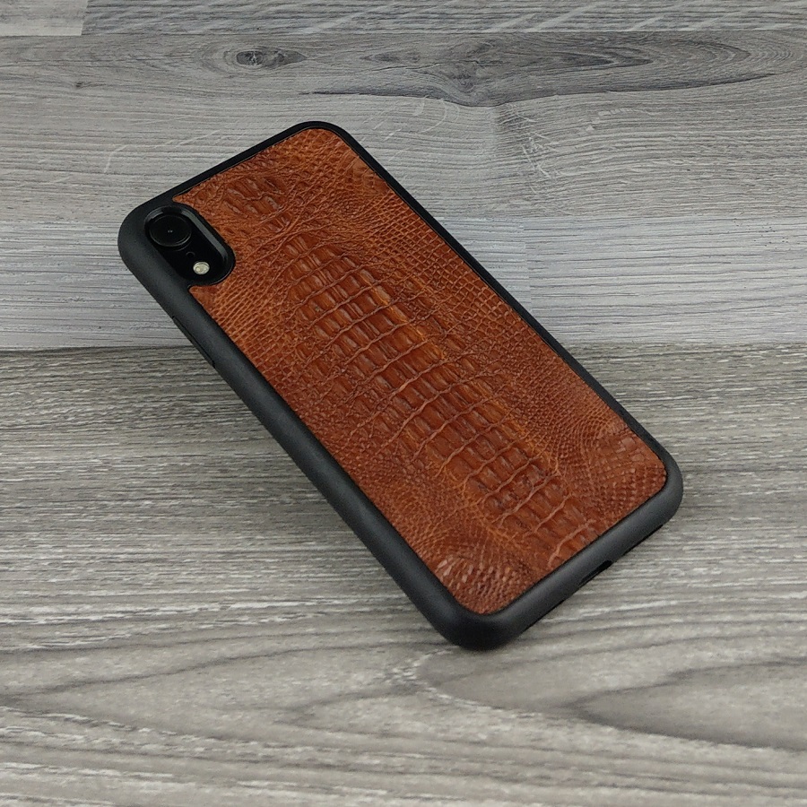 Ốp Lưng dành cho Iphone XR Da Cá Sấu Có Gù