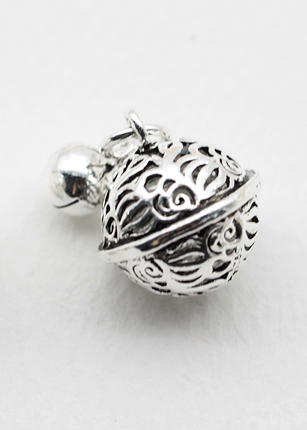 Charm bạc hình quả chuông tròn treo - Ngọc Quý Gemstones