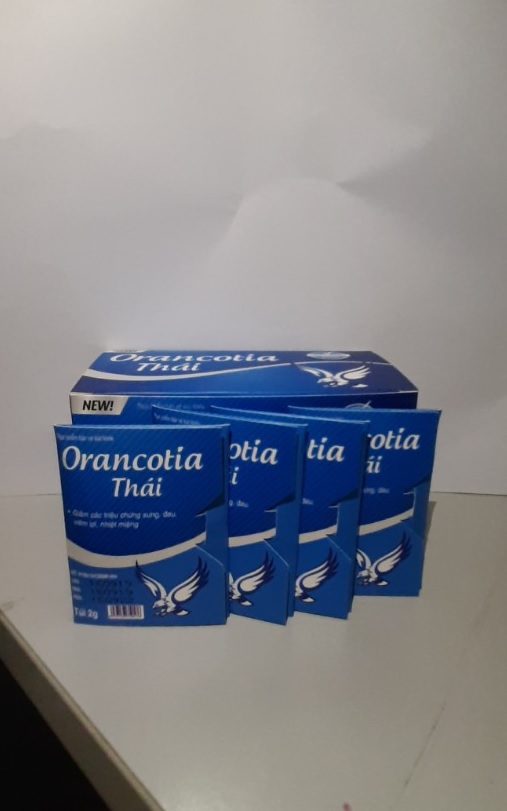 Hộp 25 gói bôi nhiệt miệng Orancotia Thái