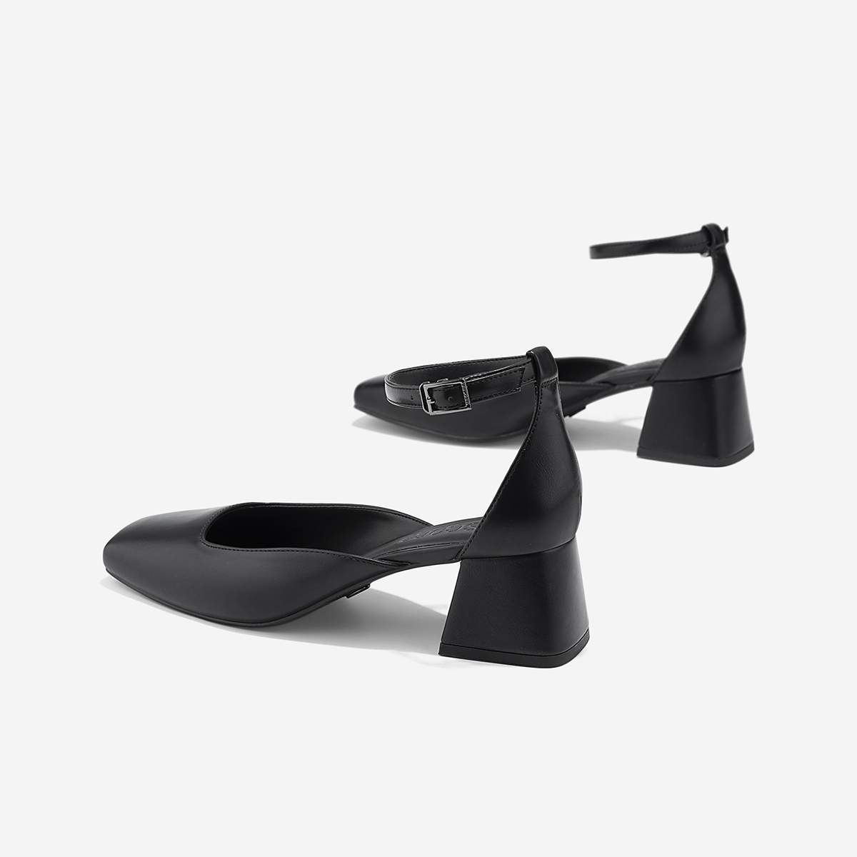 Vascara Giày Bít Mũi Vuông Ankle Strap - BMN 0670