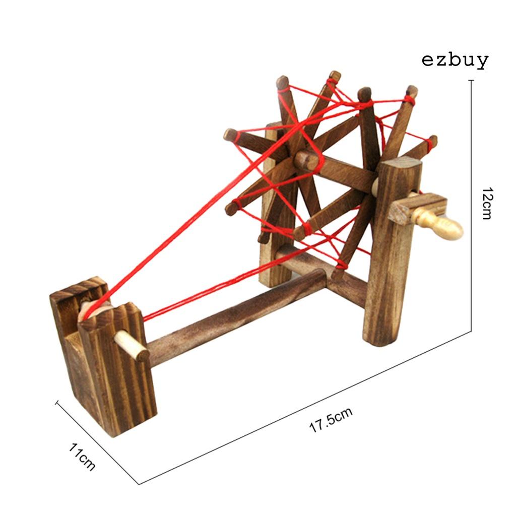 Bánh Xe Quay Mini Bằng Gỗ Dùng Trang Trí Cho Nhà Búp Bê