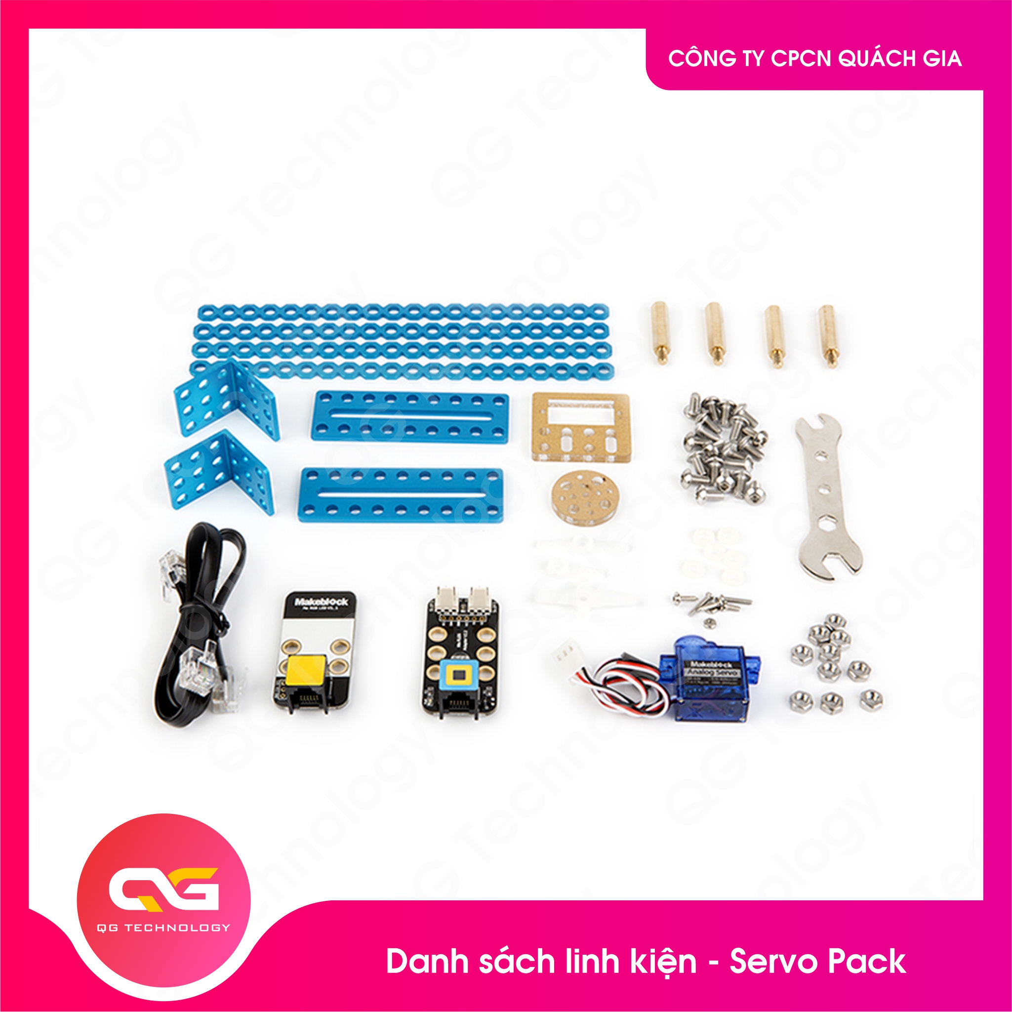 mBot Add-on Pack-Servo Pack 98052- Gói bổ trợ motor servo cho Mbot hàng nhập khẩu chính hãng