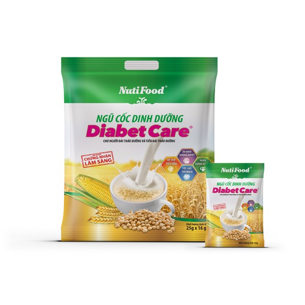 Ngũ Cốc Dinh Dưỡng Nutifood Diabet Care 400 gram ,Sản Phẩm Dinh Dưỡng Dành Cho Người Đái Tháo Đường