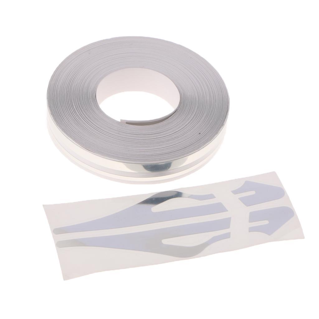 2 Pieces Brooches Stripe Tape Vinyl Decal Car Stickers Steamline Dual Line
