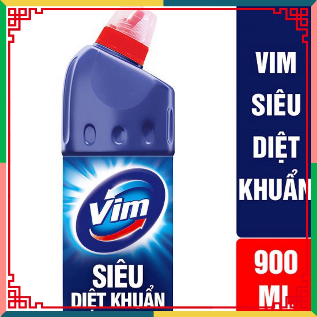 Nước tẩy bồn cầu Vim Diệt khuẩn chai 900ml