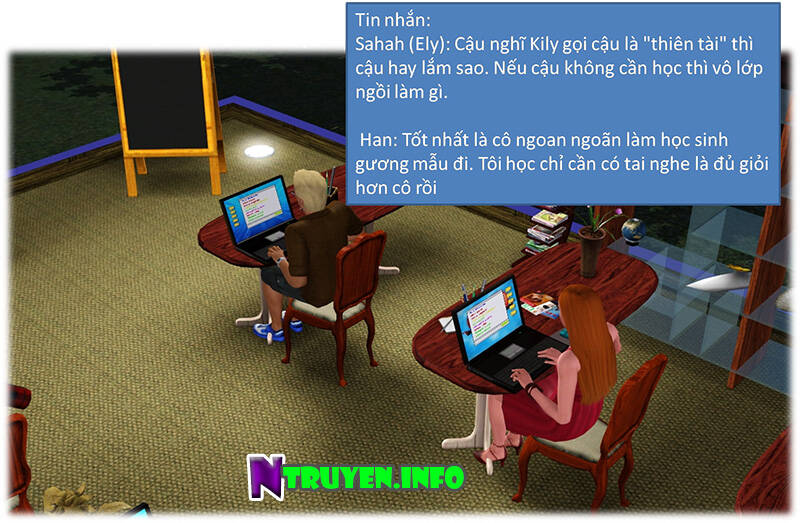 truyện sims - bí mật màu xanh chapter 2 33