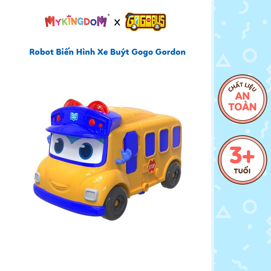 Đồ Chơi GOGO BUS Robot Biến Hình Có Đèn Và Âm Thanh Xe Buýt Gordon YS3041A