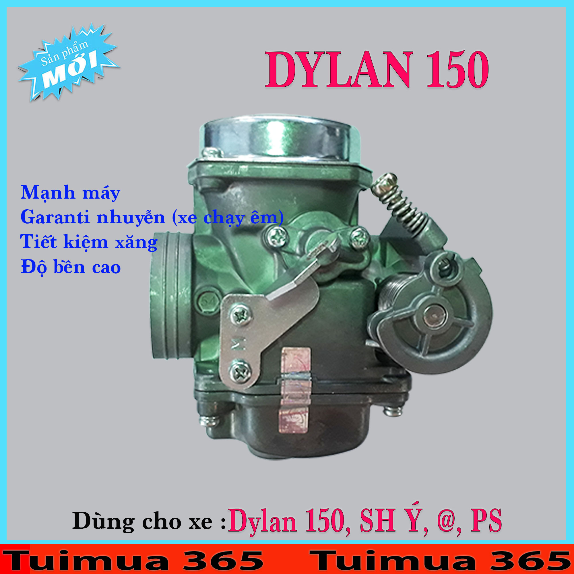 Bình Xăng Con (Bộ Chế Hòa Khí ) dành cho Dylan 150, SH Ý, A Còng, PS