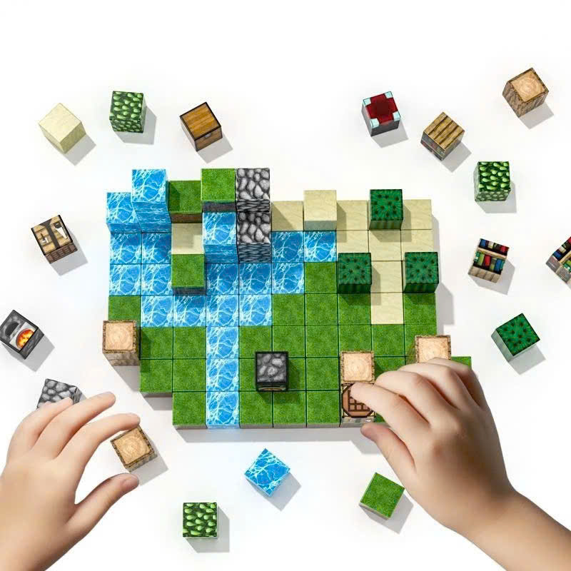 Đồ Chơi Lắp Ráp Minecraft Nam Châm Hình Khối Phát Triển Tư Duy Trẻ Em SET 50 CÁI - HÀNG CHÍNH HÃNG MINIIN