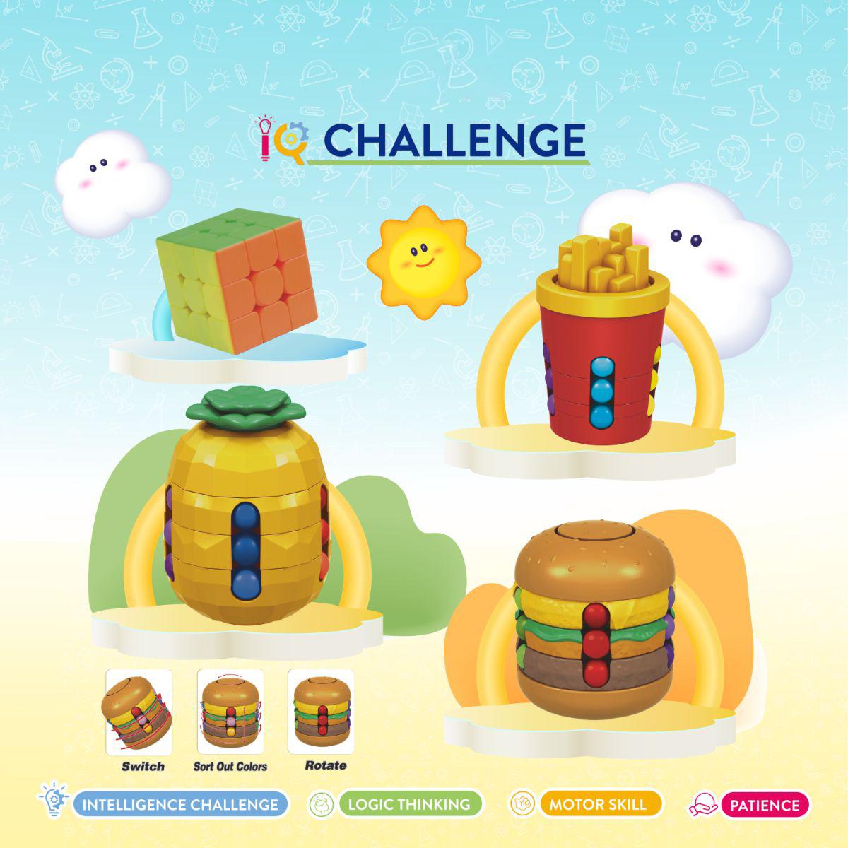 Đồ Chơi Trò Chơi Thử Thách Trí Tuệ Hạt Đậu - Steam Kids SK7790