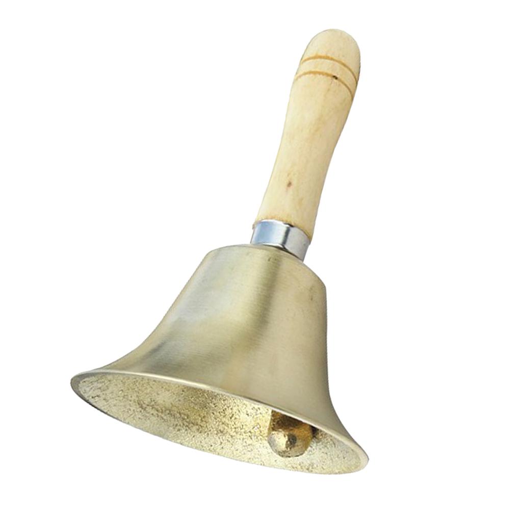Sunnimix Đồng Tay Chuông Với Tay Cầm Bằng Gỗ