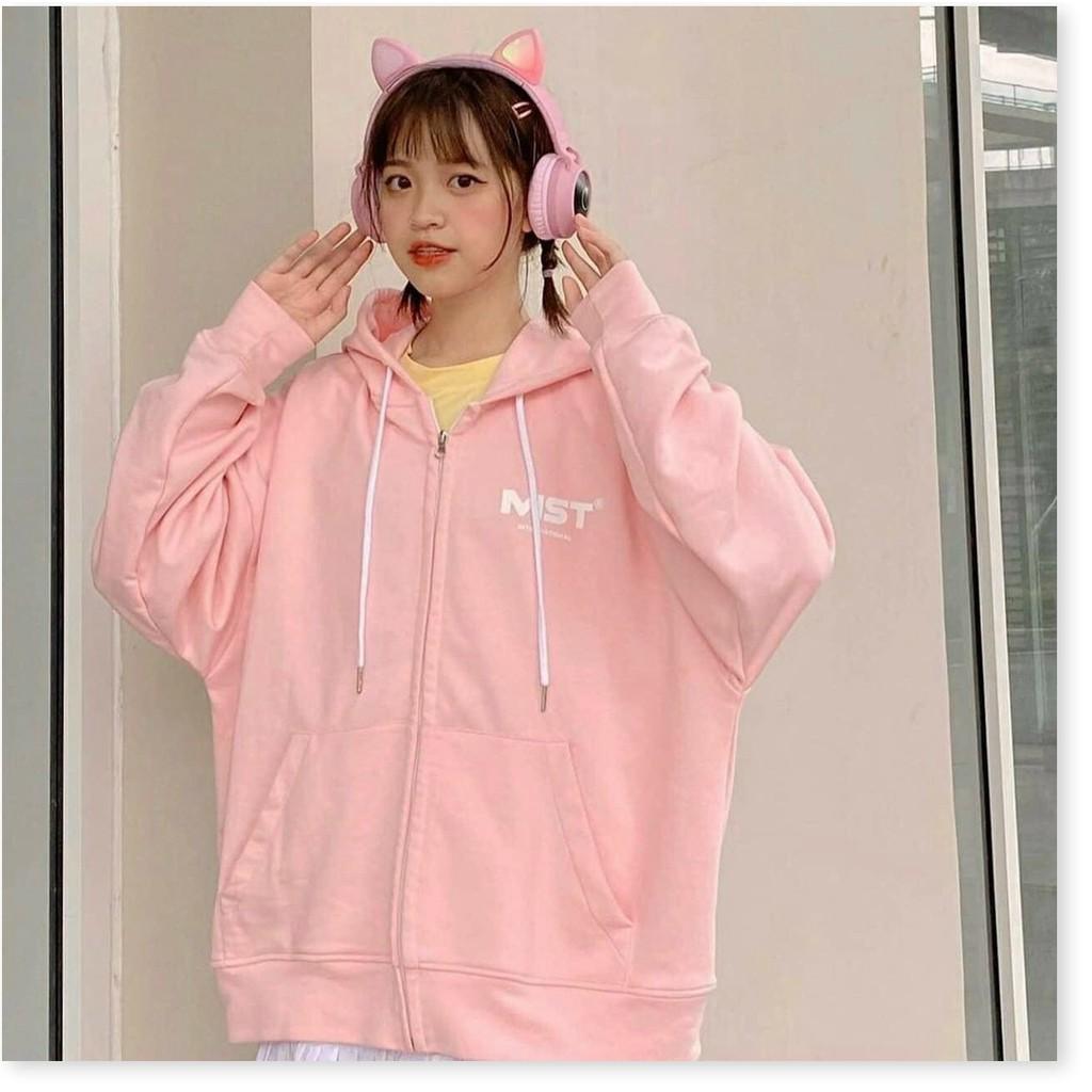 ÁO KHOÁC NỈ CÓ DÂY KÉO,MÀU SẮC XINH XẮN
