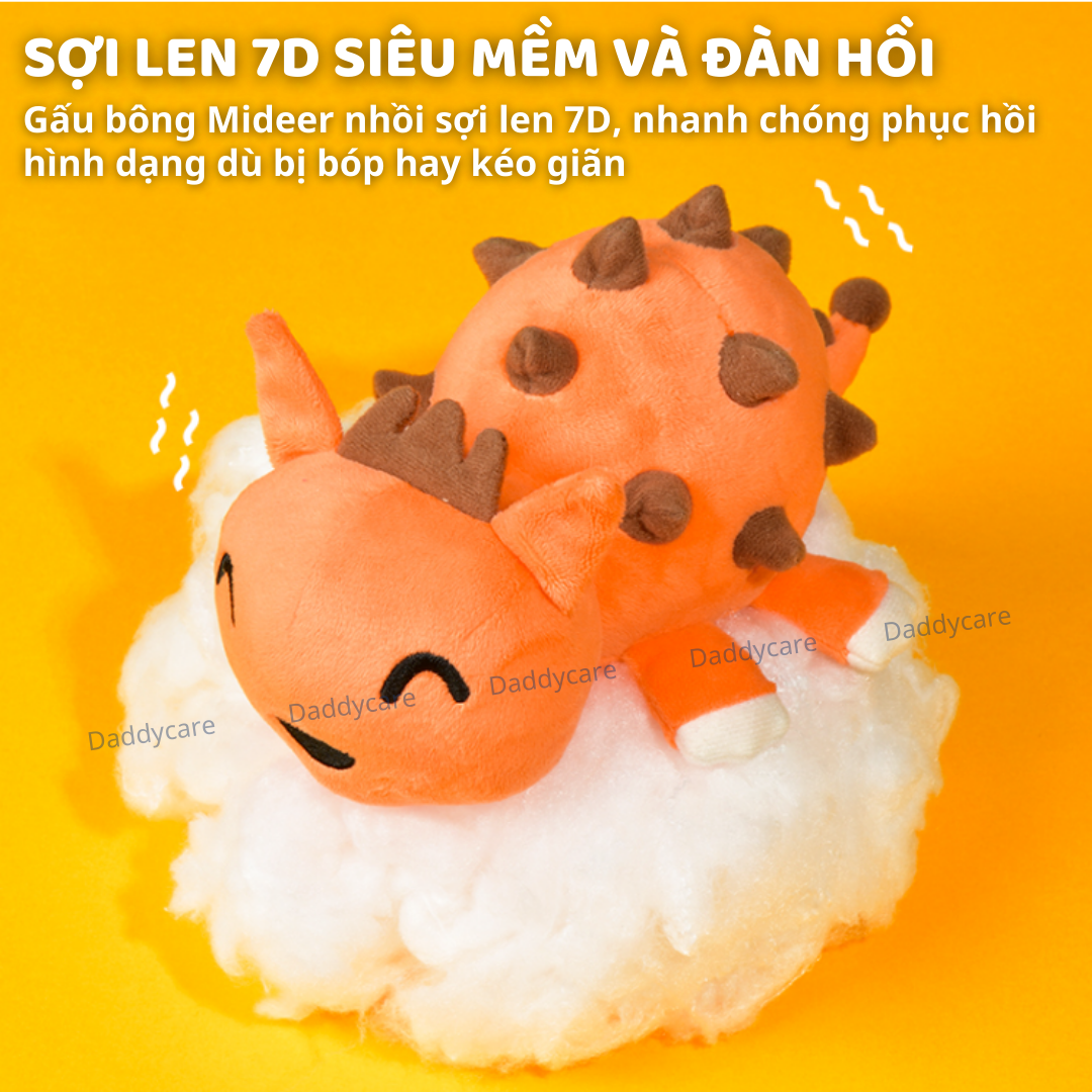 Gấu bông, thú nhồi bông khủng long T-rex xanh cao cấp Mideer Stuffed Animal
