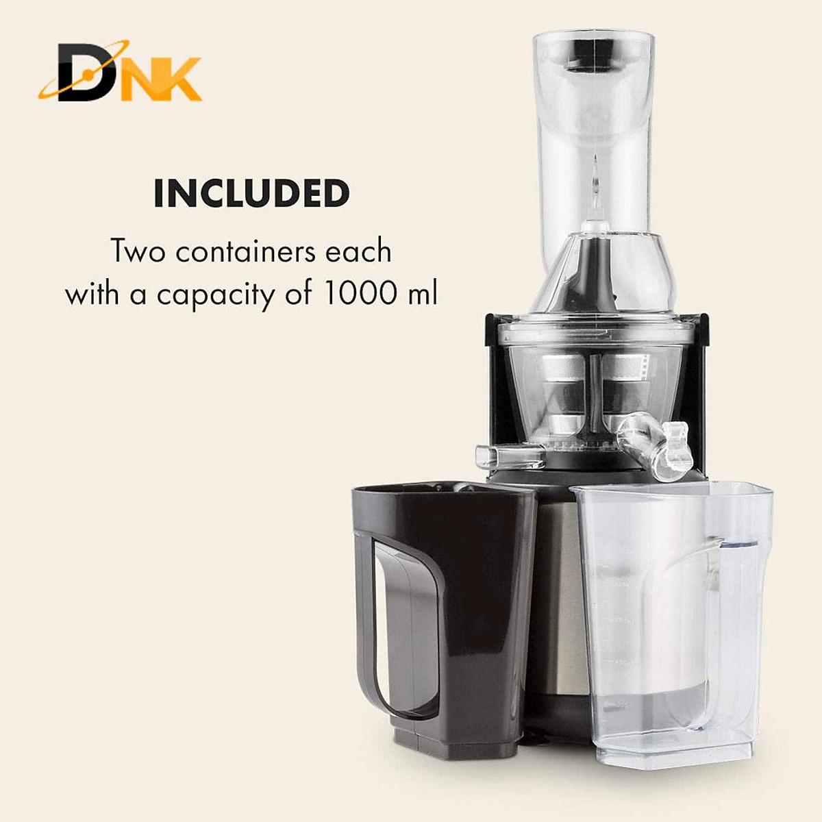 Máy Ép Chậm Klarstein Fruitberry Slow Juicer, Máy Ép Trái Cây Hoa Quả Công Suất 400W, Dung Tích 1L, Nhập Đức, BH12 Tháng