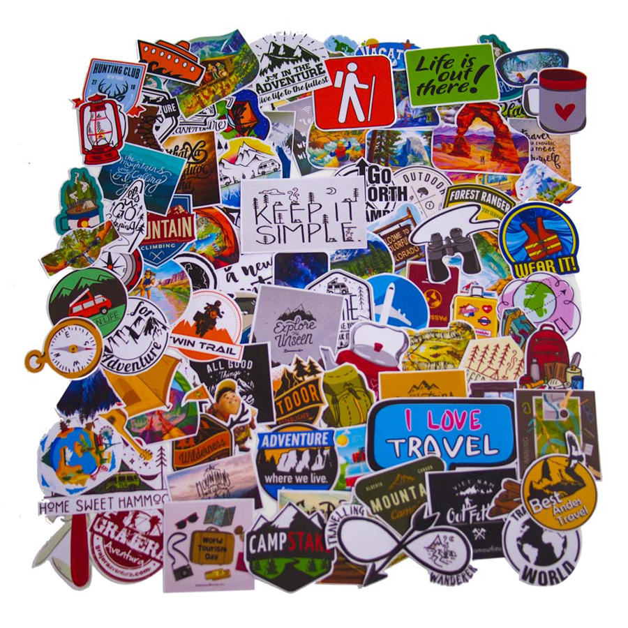 Set 100 Sticker - Travel