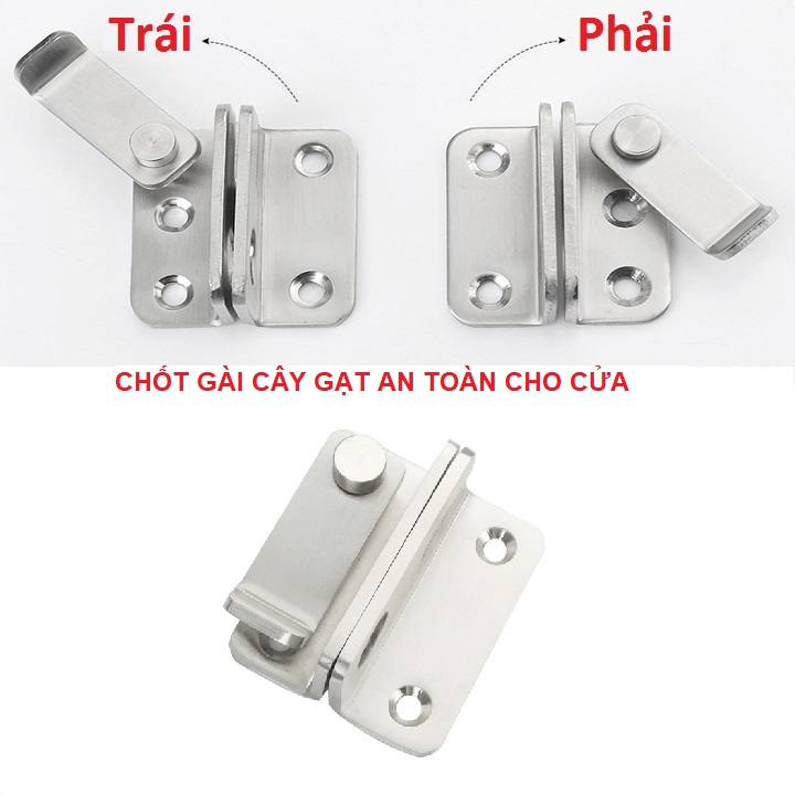 MÓC KHÓA CỬA INOX DẦY LOẠI LỚN 62*52 DẦY TIỆN ÍCH - TK574